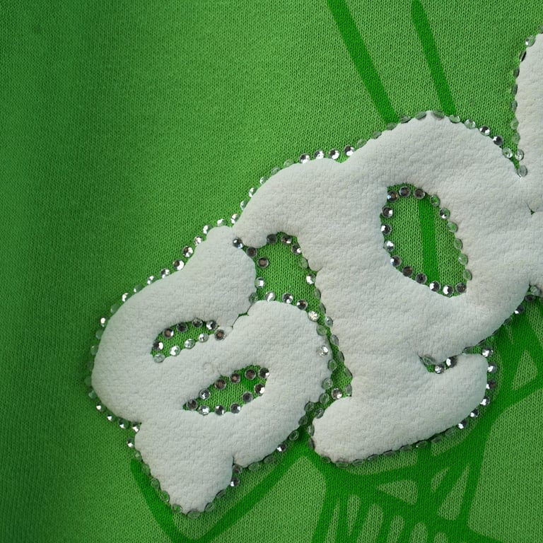 Sp5der Web Hoodie Slime Green - 35