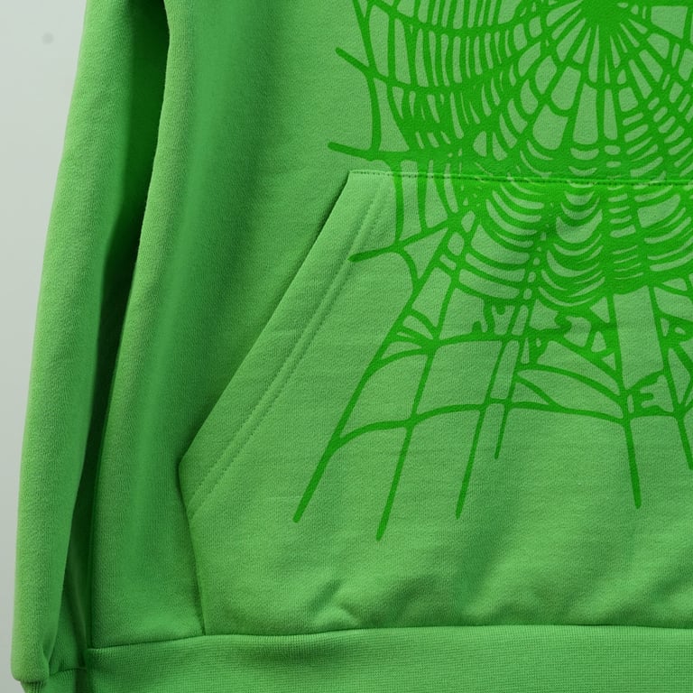 Sp5der Web Hoodie Slime Green - 37