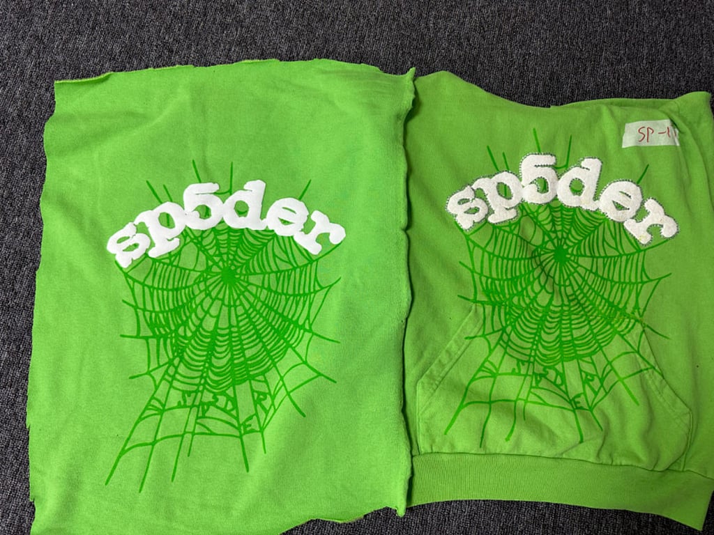 Sp5der Web Hoodie Slime Green - 5
