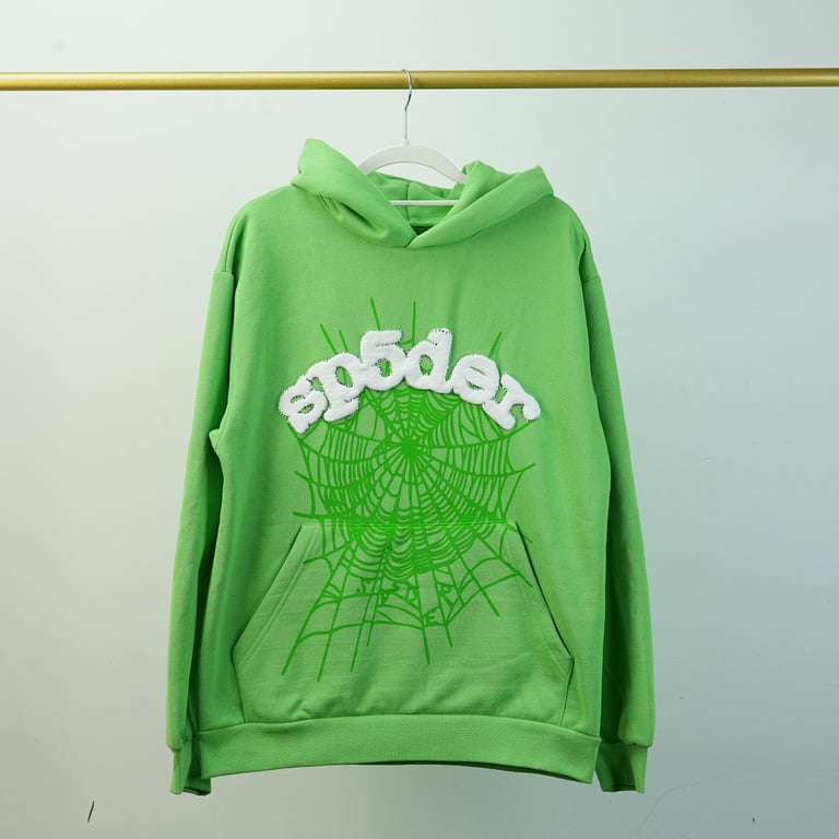 Sp5der Web Hoodie Slime Green - 41