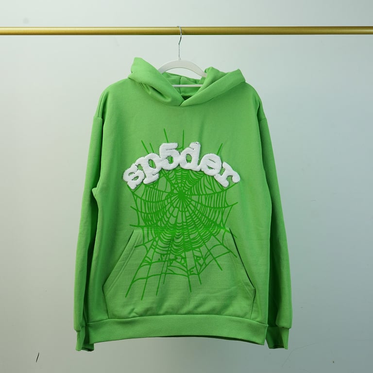 Sp5der Web Hoodie Slime Green - 42