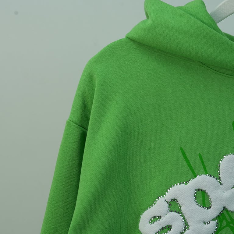 Sp5der Web Hoodie Slime Green - 45