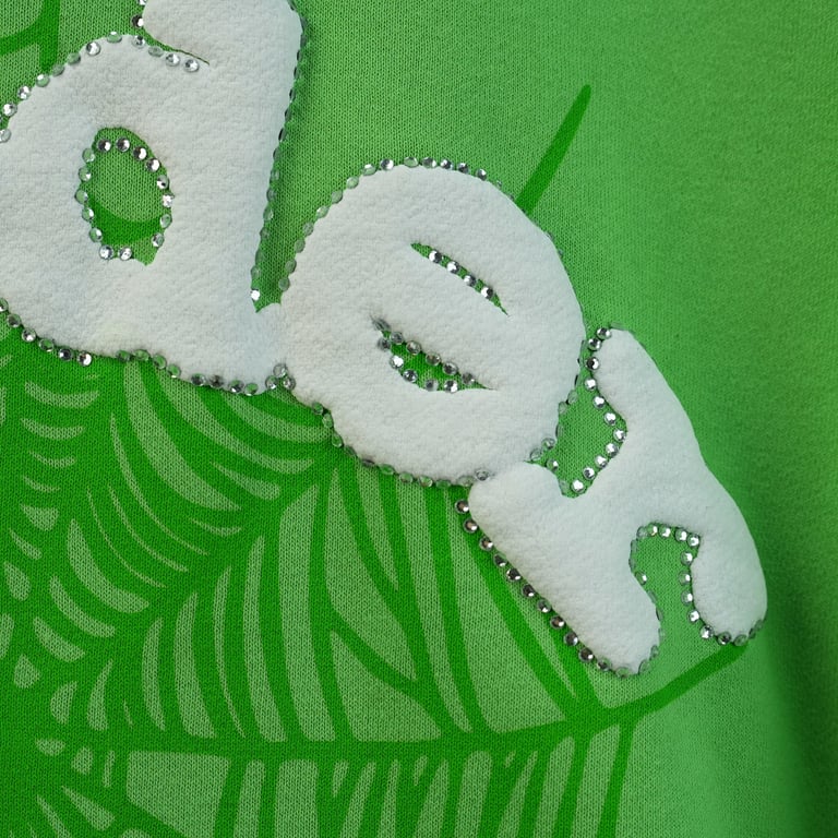 Sp5der Web Hoodie Slime Green - 47