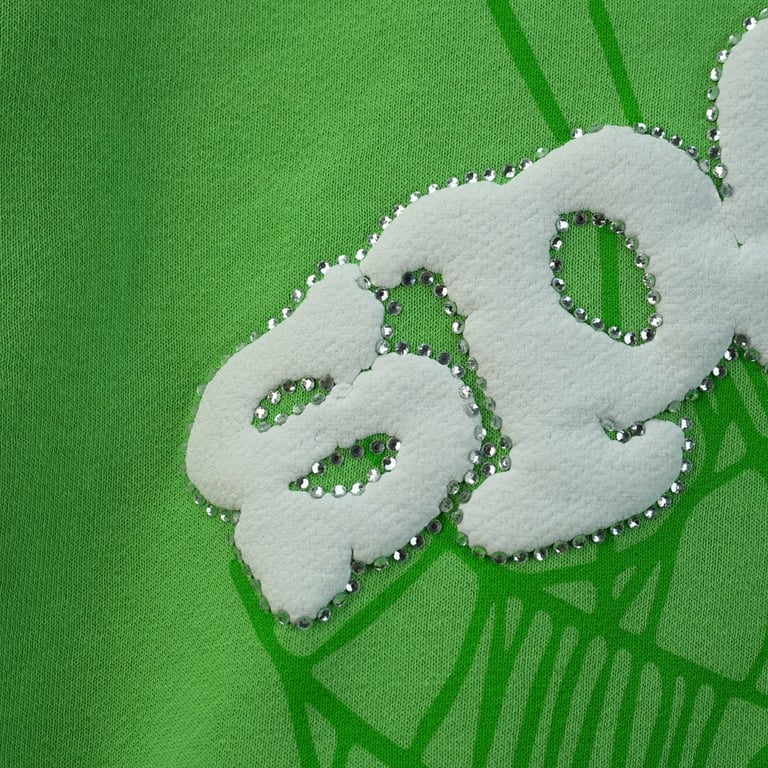 Sp5der Web Hoodie Slime Green - 48