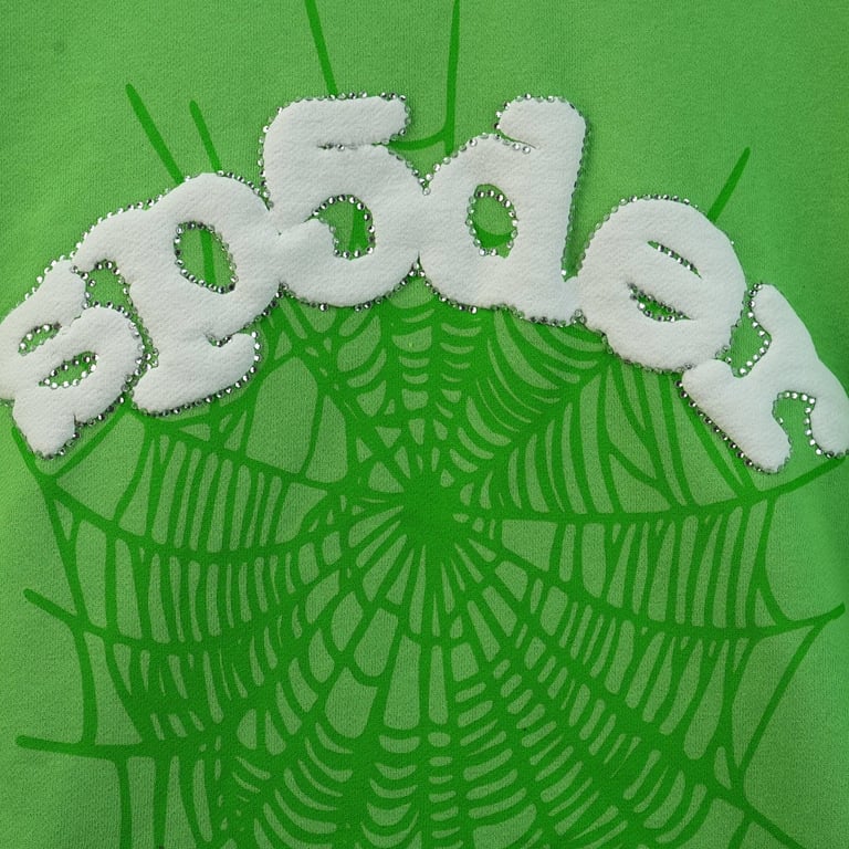 Sp5der Web Hoodie Slime Green - 49