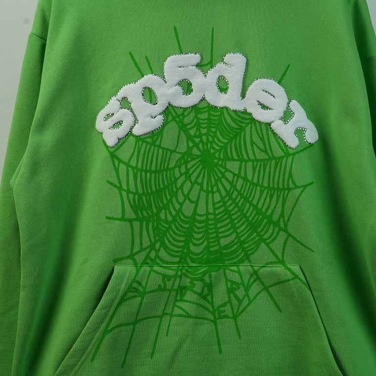 Sp5der Web Hoodie Slime Green - 53