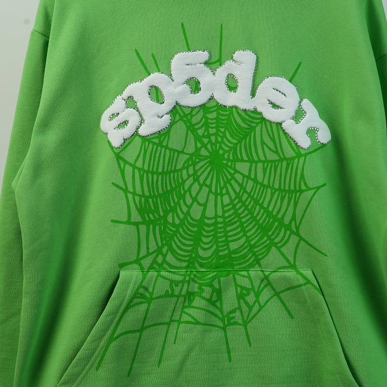 Sp5der Web Hoodie Slime Green - 54