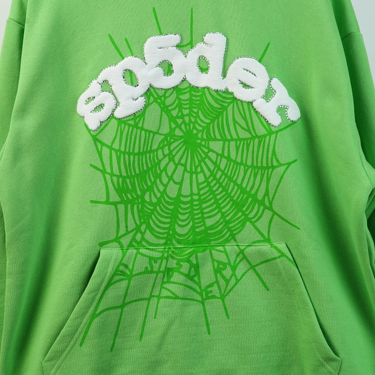 Sp5der Web Hoodie Slime Green - 55