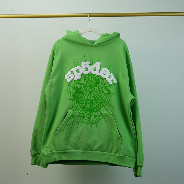 Sp5der Web Hoodie Slime Green - 56