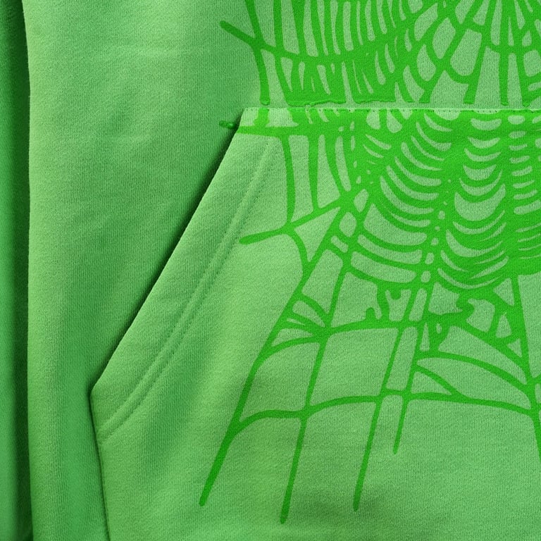 Sp5der Web Hoodie Slime Green - 63