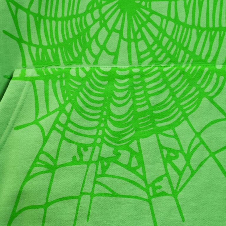 Sp5der Web Hoodie Slime Green - 67