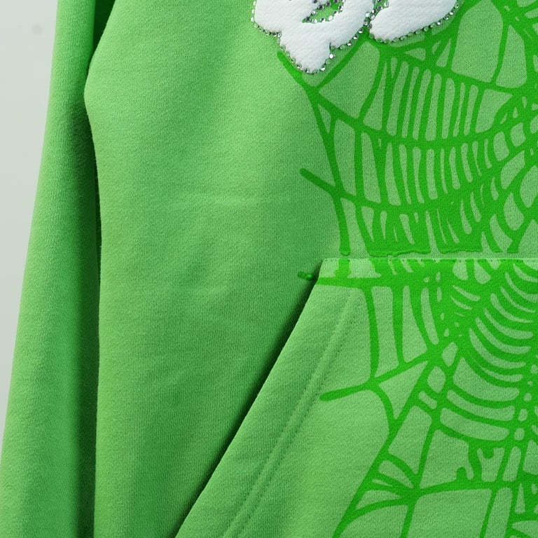 Sp5der Web Hoodie Slime Green - 69