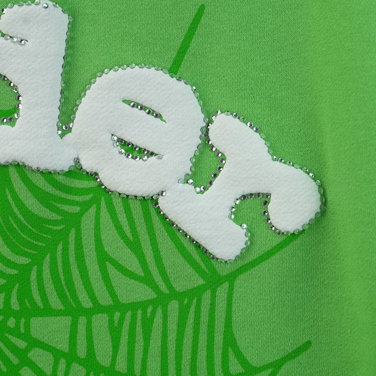 Sp5der Web Hoodie Slime Green - 73
