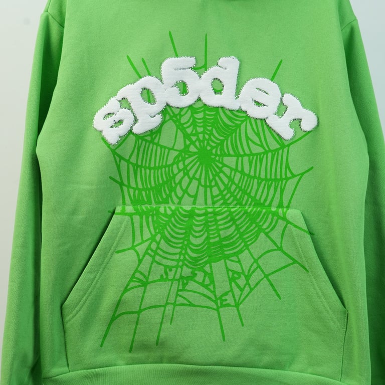 Sp5der Web Hoodie Slime Green - 76