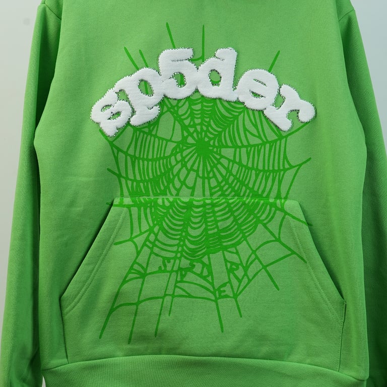 Sp5der Web Hoodie Slime Green - 77