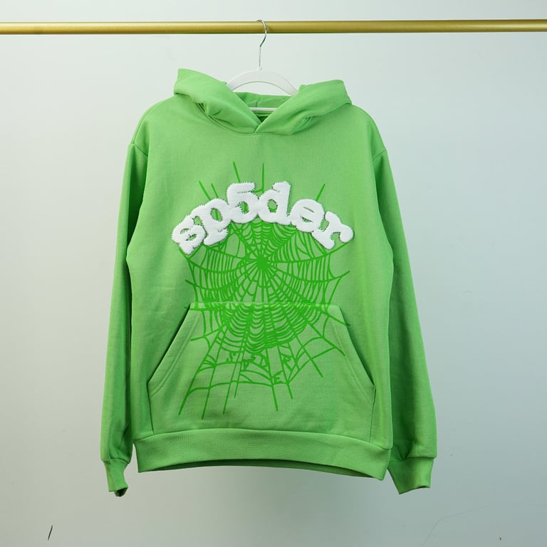 Sp5der Web Hoodie Slime Green - 78