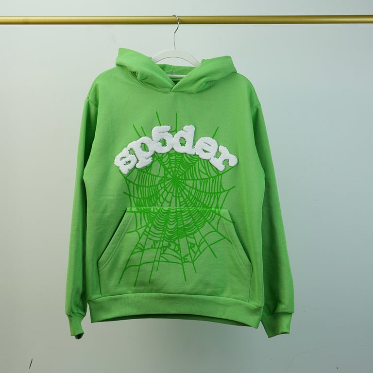 Sp5der Web Hoodie Slime Green - 79