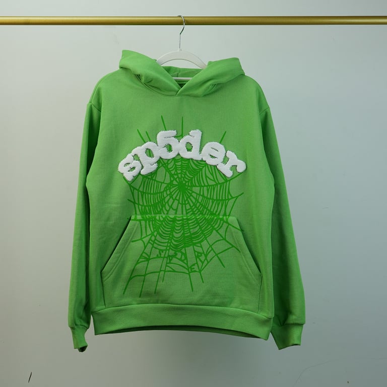 Sp5der Web Hoodie Slime Green - 80