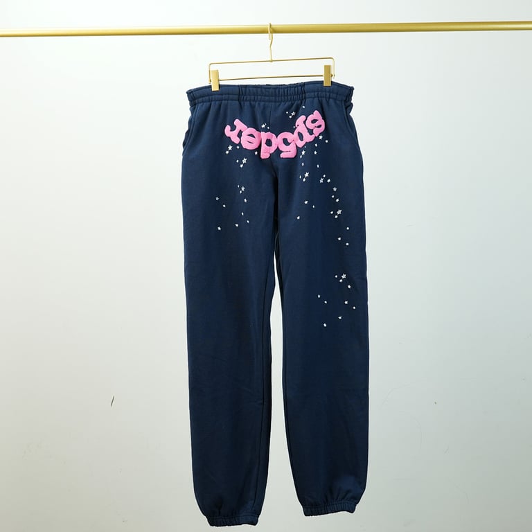 Sp5der Atlanta Sweatpants Navy - 17