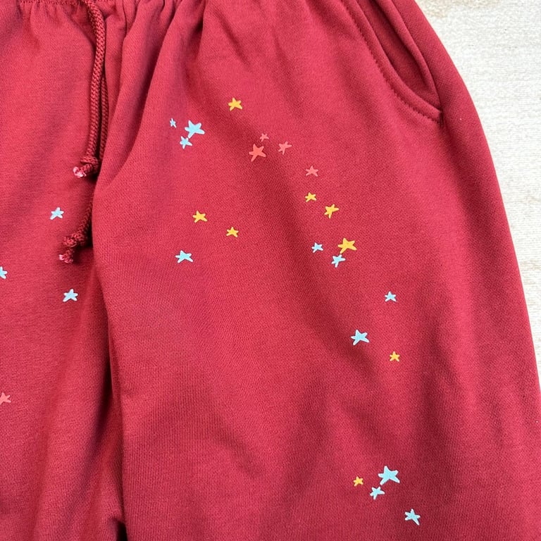 Sp5der Logo Sweatpant Maroon - 25
