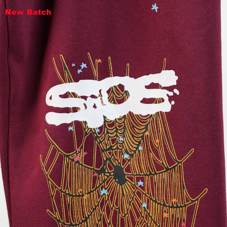 Sp5der Logo Sweatpant Maroon - 33
