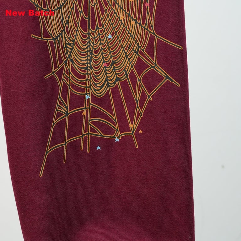 Sp5der Logo Sweatpant Maroon - 35