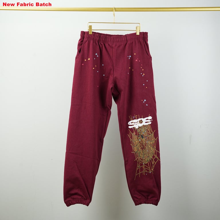 Sp5der Logo Sweatpant Maroon - 56