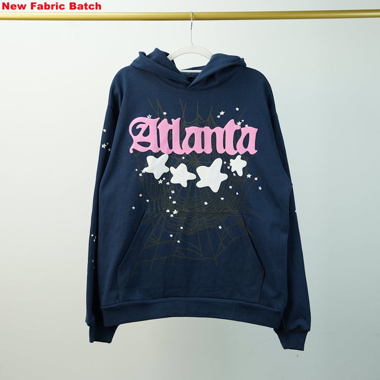 Sp5der Atlanta Hoodie Navy - 19