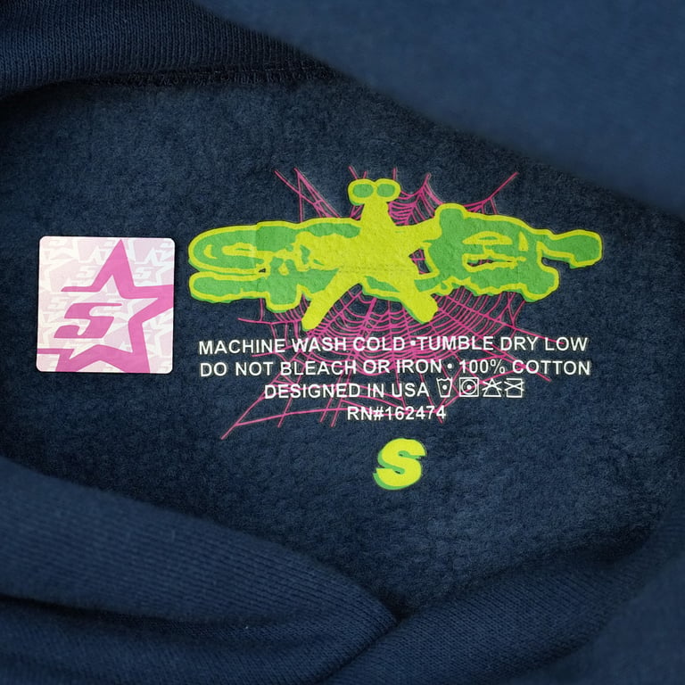 Sp5der Atlanta Hoodie Navy - 2