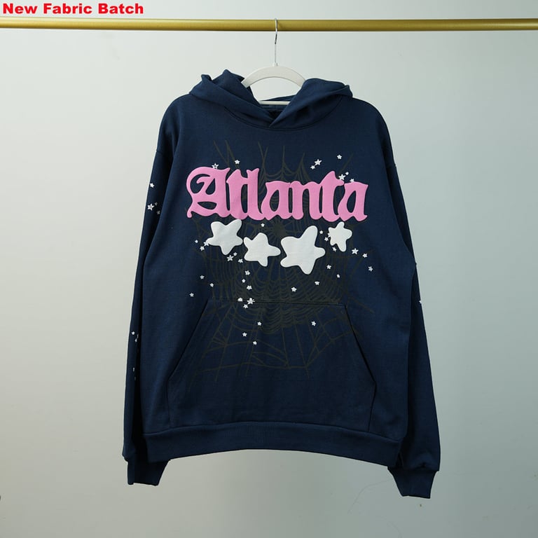 Sp5der Atlanta Hoodie Navy - 21