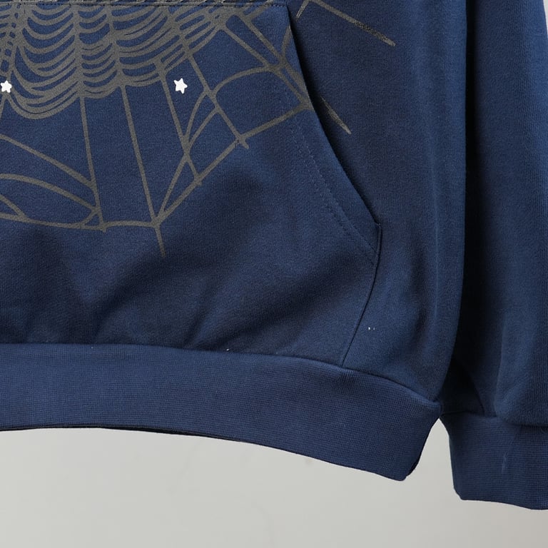 Sp5der Atlanta Hoodie Navy - 33