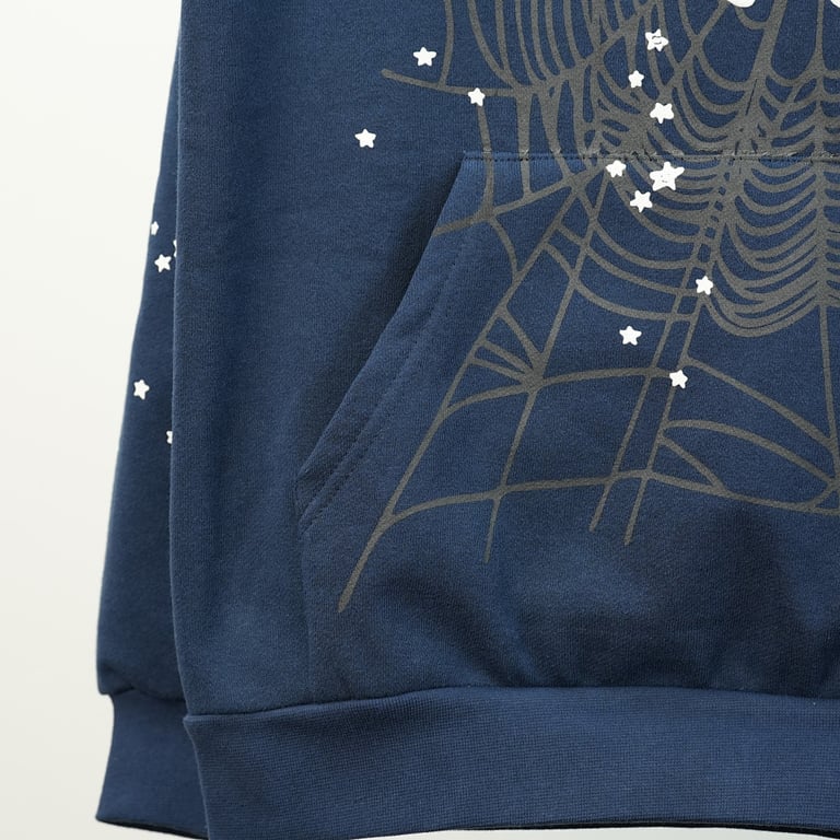 Sp5der Atlanta Hoodie Navy - 34