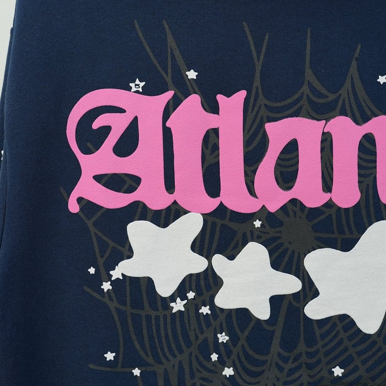 Sp5der Atlanta Hoodie Navy - 36