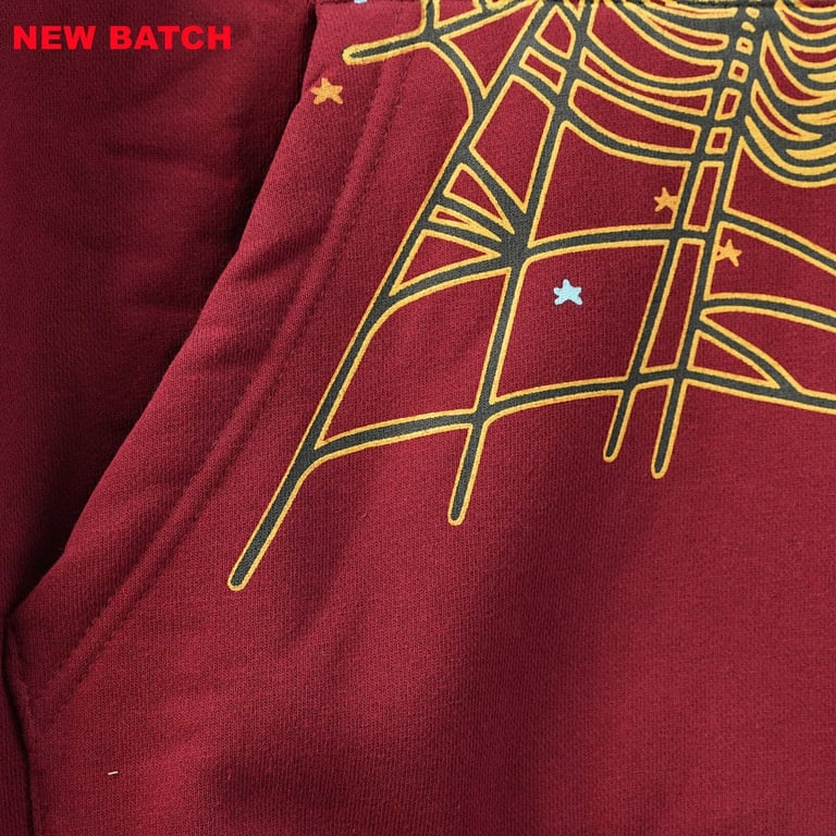 Sp5der Logo Hoodie Maroon - 13