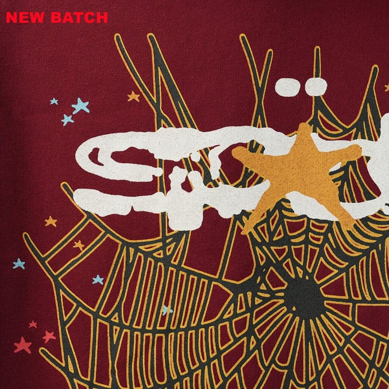Sp5der Logo Hoodie Maroon - 14