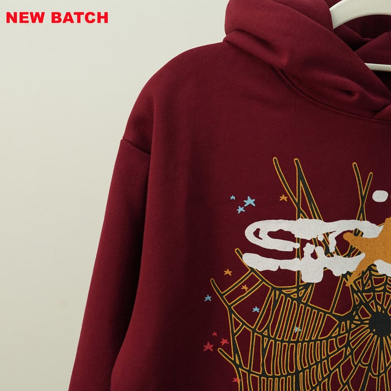 Sp5der Logo Hoodie Maroon - 20