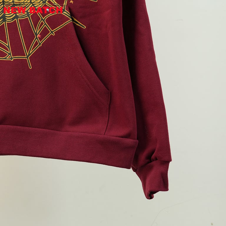 Sp5der Logo Hoodie Maroon - 21