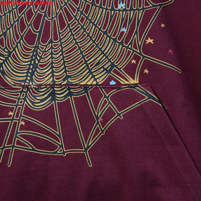 Sp5der Logo Hoodie Maroon - 34