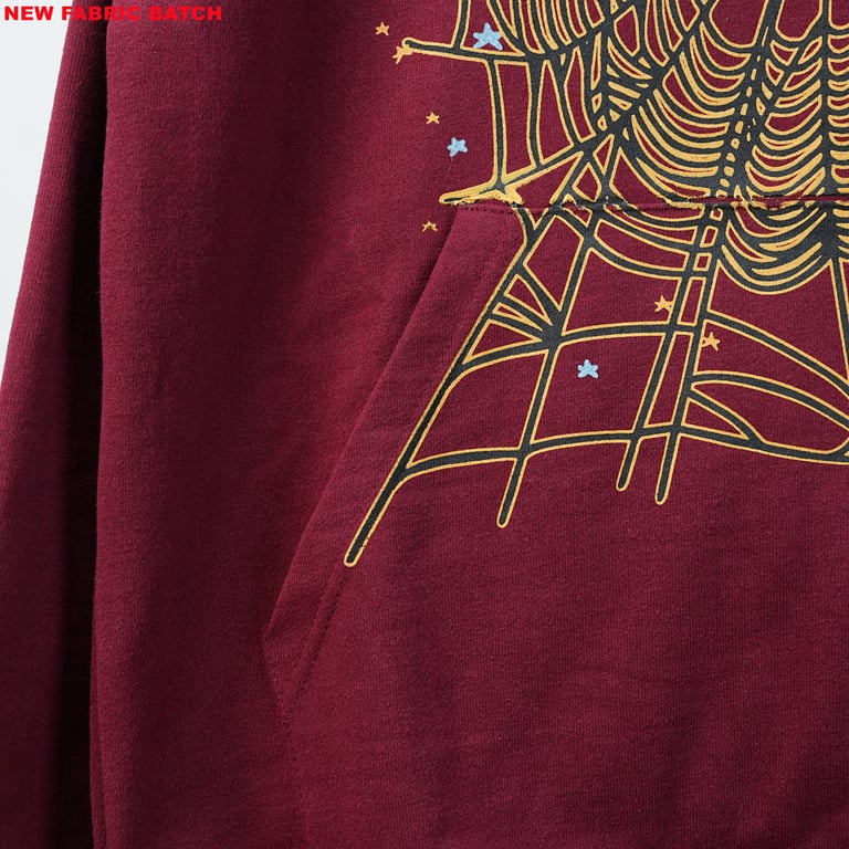 Sp5der Logo Hoodie Maroon - 35