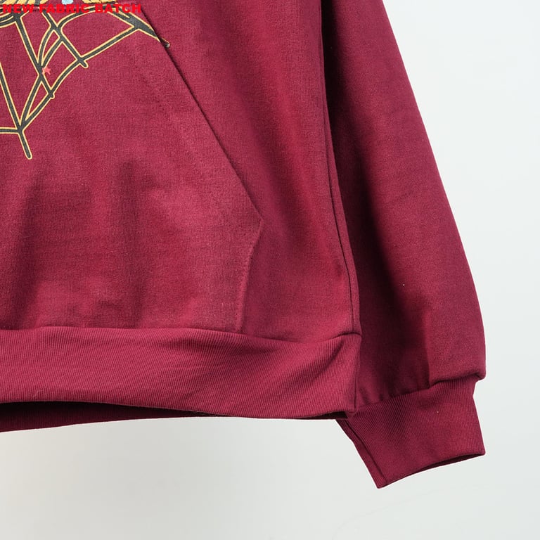 Sp5der Logo Hoodie Maroon - 37