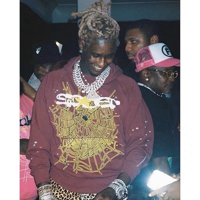 Sp5der Logo Hoodie Maroon - 4