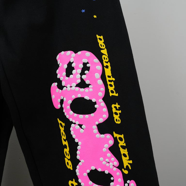 Sp5der P*NK V2 Sweatpant Black - 6