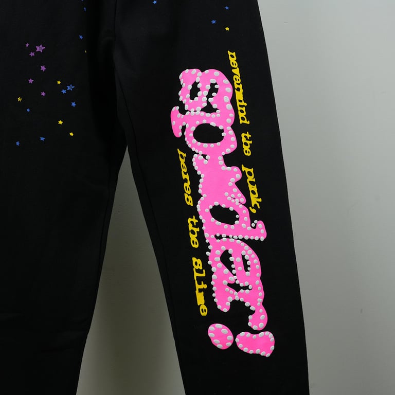 Sp5der P*NK V2 Sweatpant Black - 10