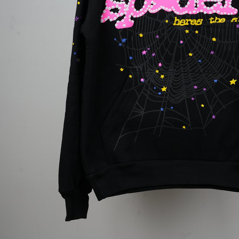Sp5der P*NK V2 Hoodie Black - 13