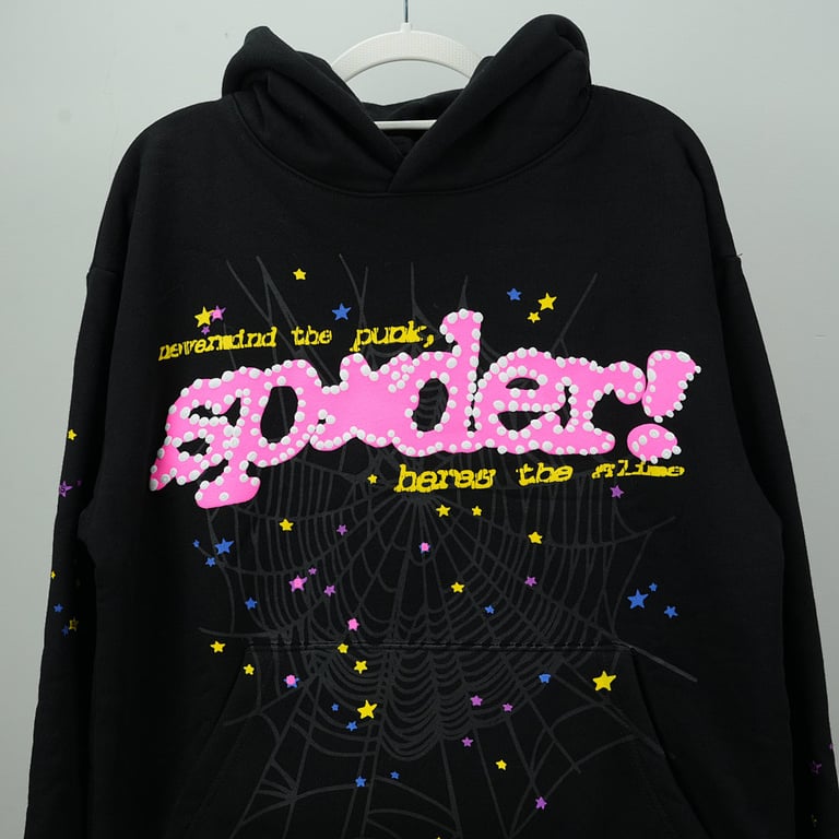 Sp5der P*NK V2 Hoodie Black - 14