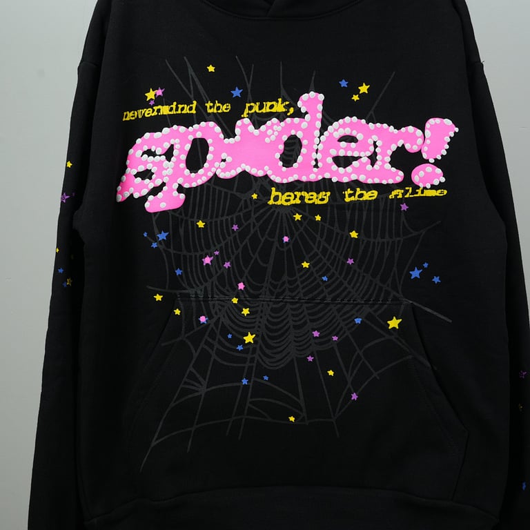 Sp5der P*NK V2 Hoodie Black - 15