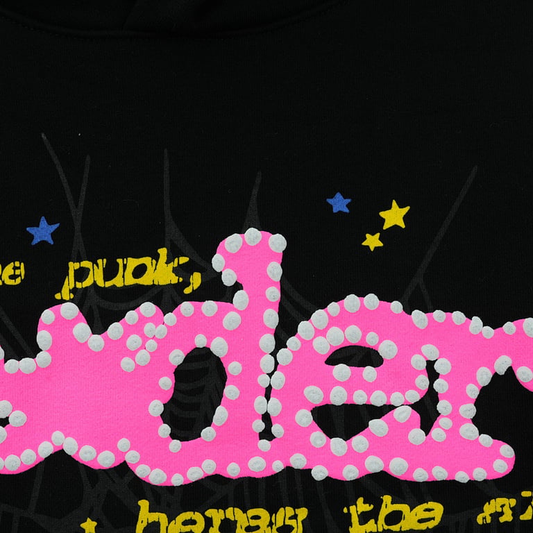 Sp5der P*NK V2 Hoodie Black - 19