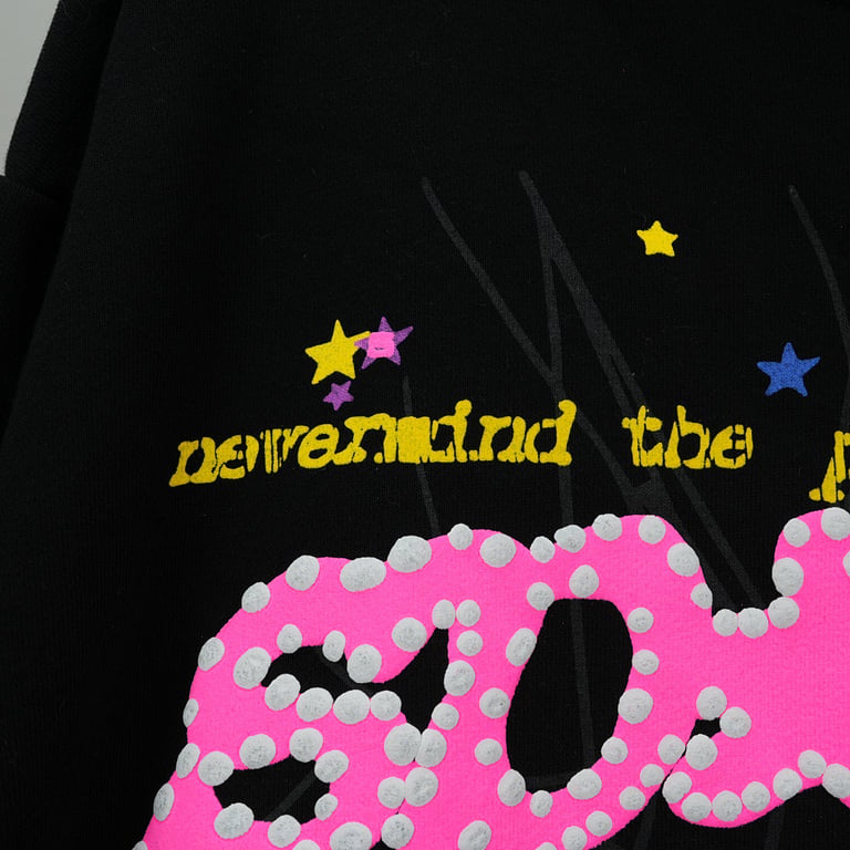 Sp5der P*NK V2 Hoodie Black - 20