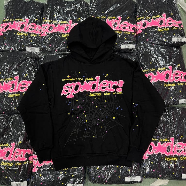 Sp5der P*NK V2 Hoodie Black - 25