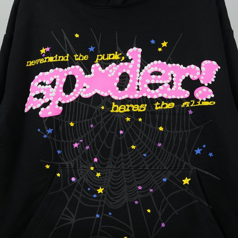 Sp5der P*NK V2 Hoodie Black - 6